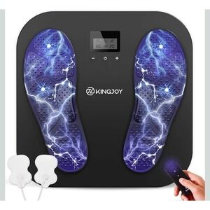 KingJoy Foot Massager TENS EMS Nerve Stimulator KTR-4012 Black with Remote New